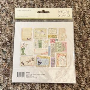 Vintage Meadow Flowers Ephemera Pack - Pastel Floral